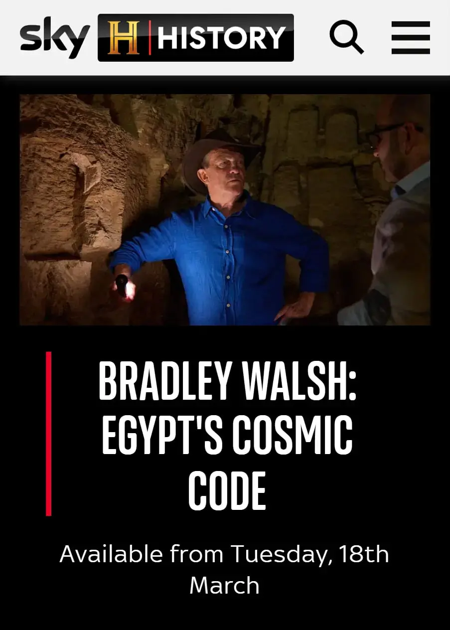 《观看布拉德利·沃尔什：埃及的宇宙密码》：揭秘古埃及的未解之谜，探索失落的宇宙观
